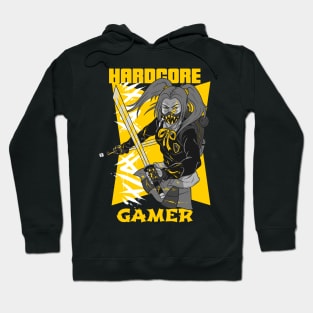 Hardcore Gamer Yellow Ninja Hoodie